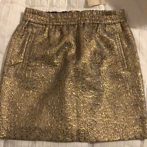 The Loft Gold mini skirt